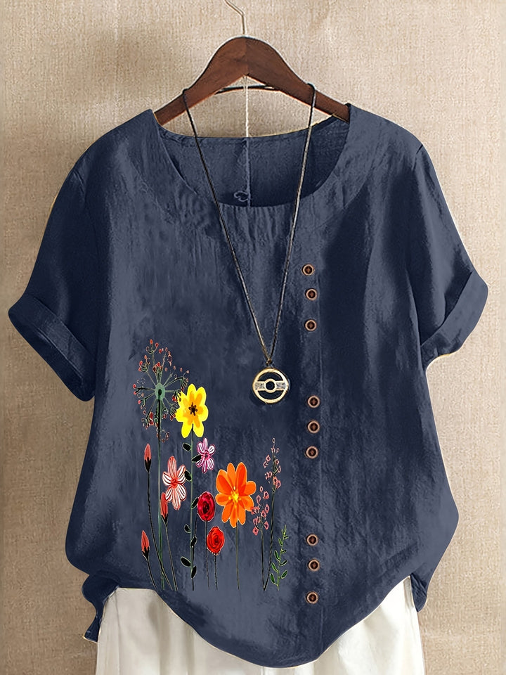 Denise | Soft Floral Comfort Top
