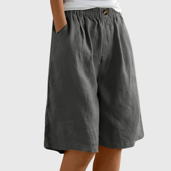 Carla | Elegant Cotton-Linen Shorts