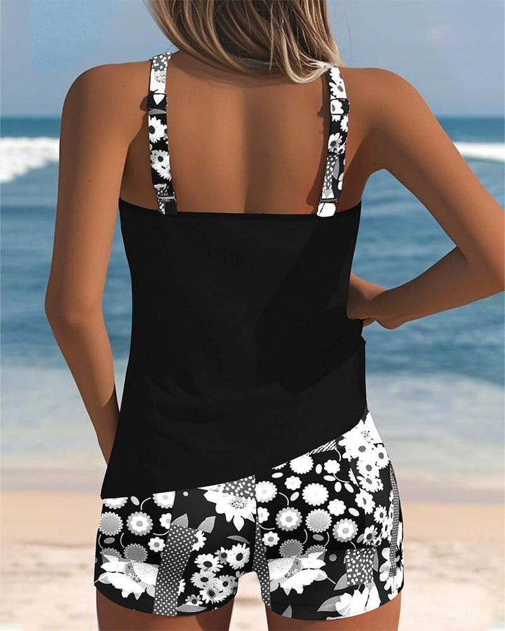 Colette | Supportive Swim Set with Boxer Bottoms