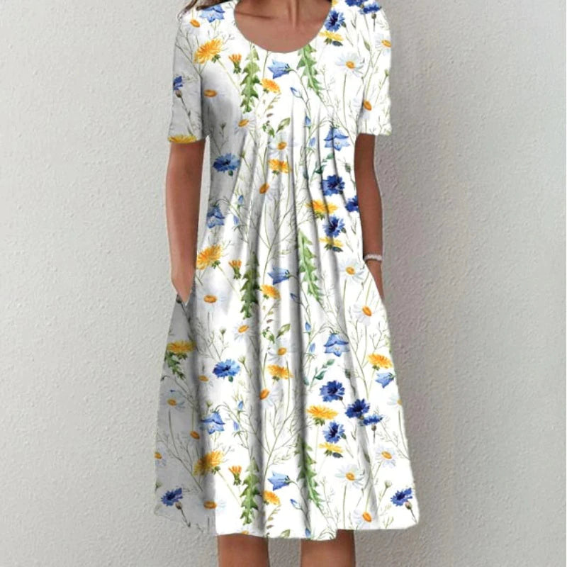 Gloria | Tummy-Friendly Floral Summer Dress