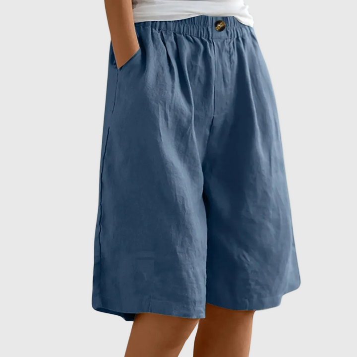 Carla | Elegant Cotton-Linen Shorts