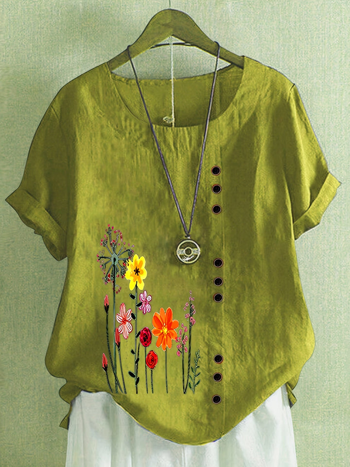 Denise | Soft Floral Comfort Top