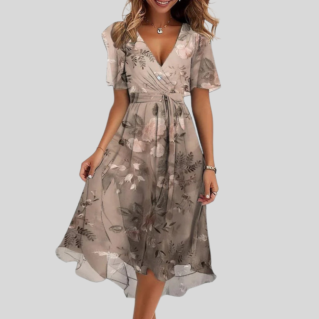 Valerie | Elegant Summer Midi Dress