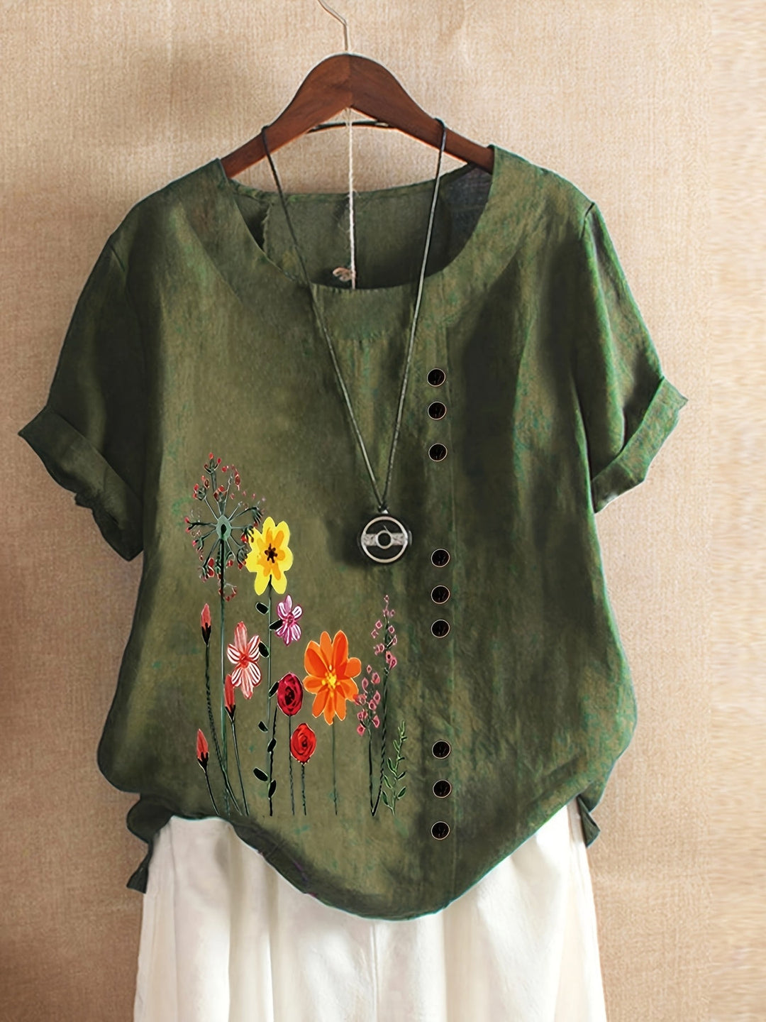 Denise | Soft Floral Comfort Top