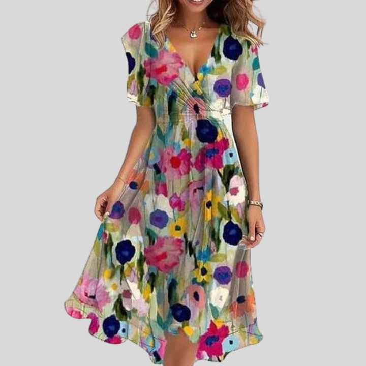 Valerie | Elegant Summer Midi Dress