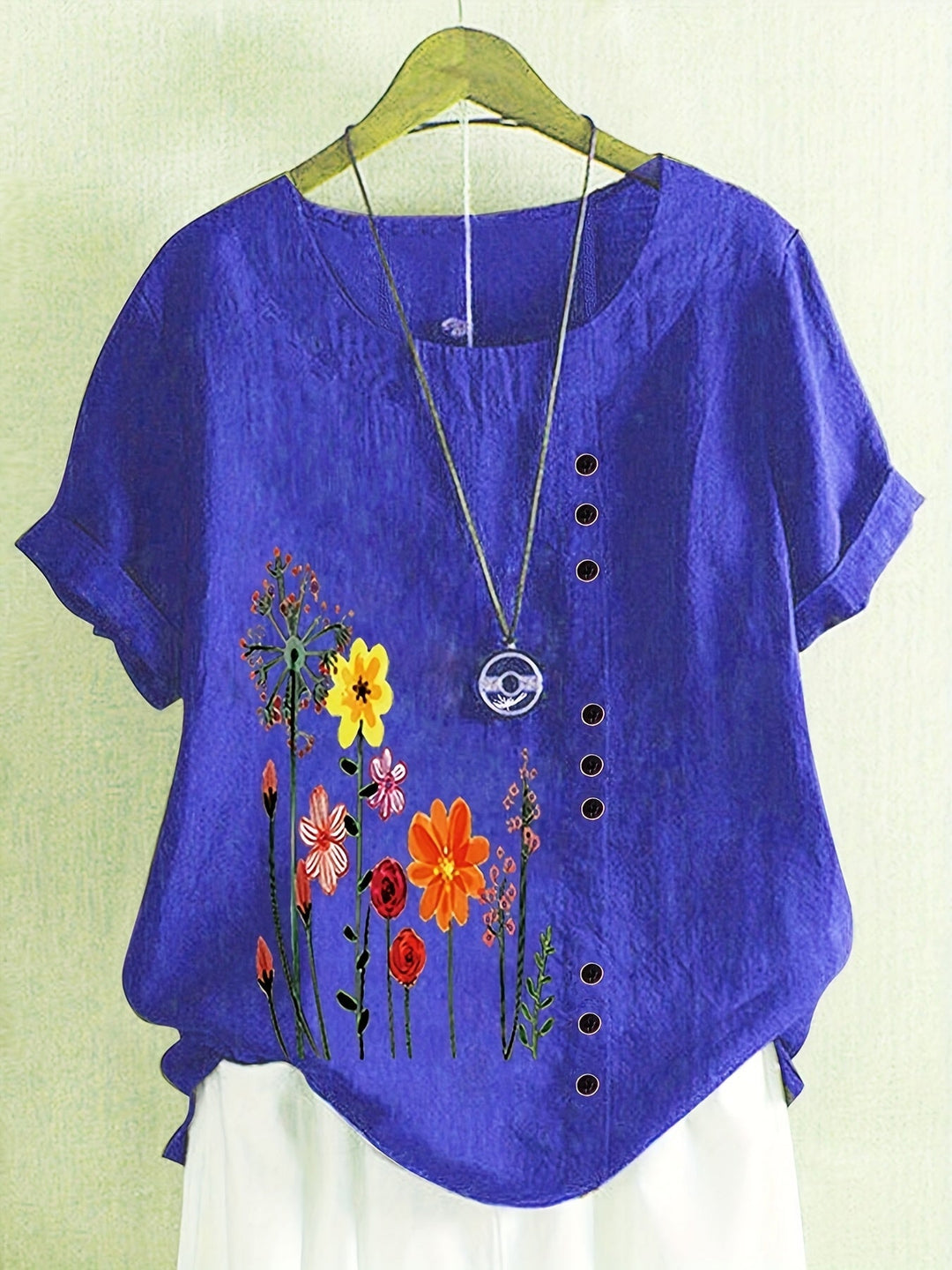 Denise | Soft Floral Comfort Top