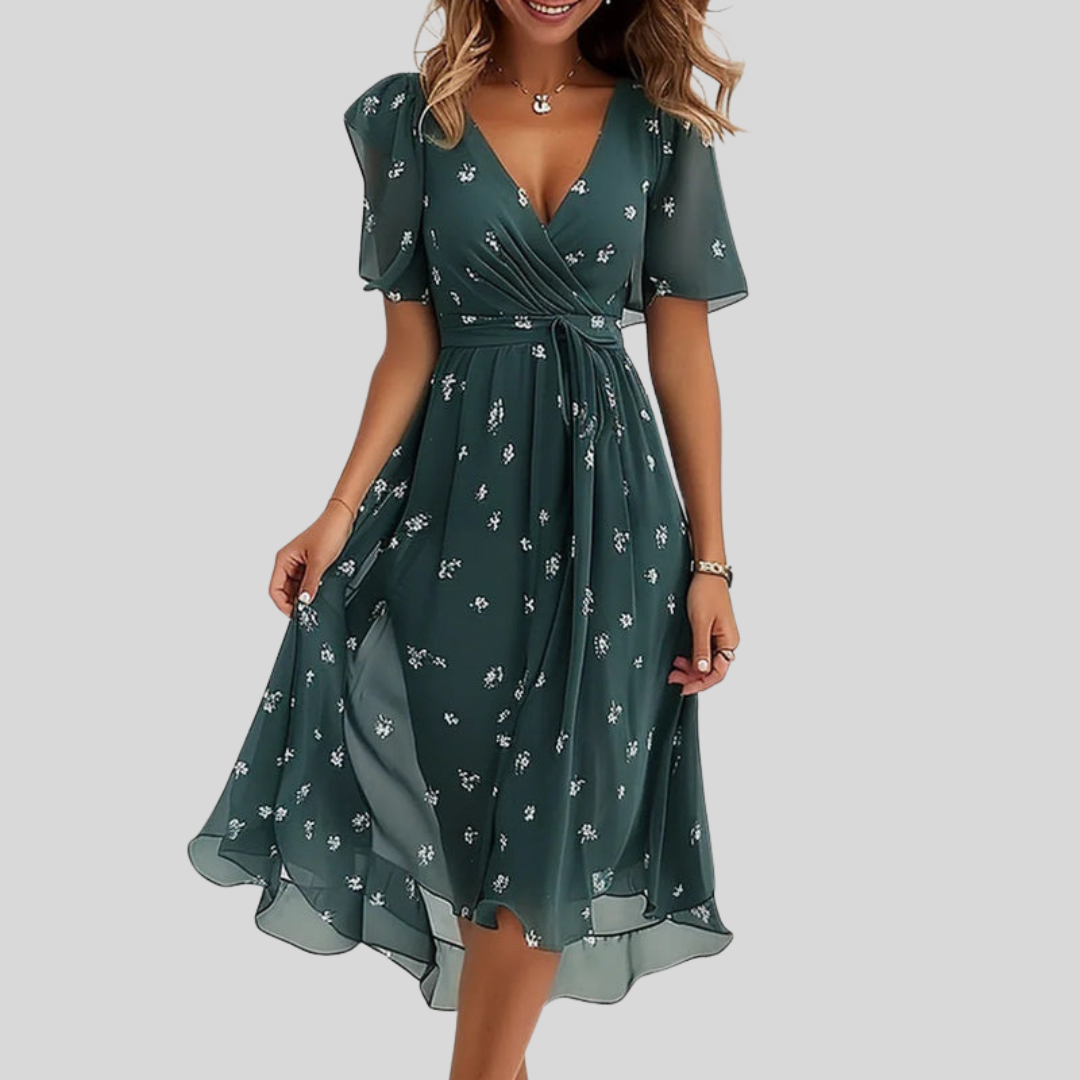 Valerie | Elegant Summer Midi Dress