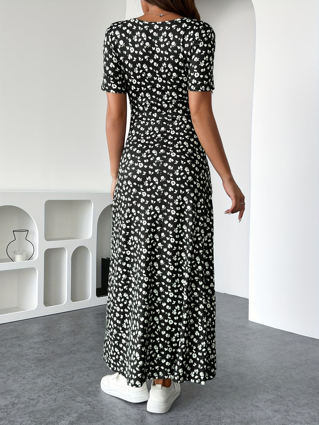 Monica | Floral Wrap Maxi Dress