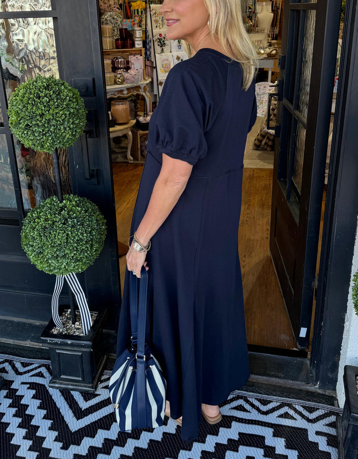 Elena | Puff Sleeve Maxi Dress