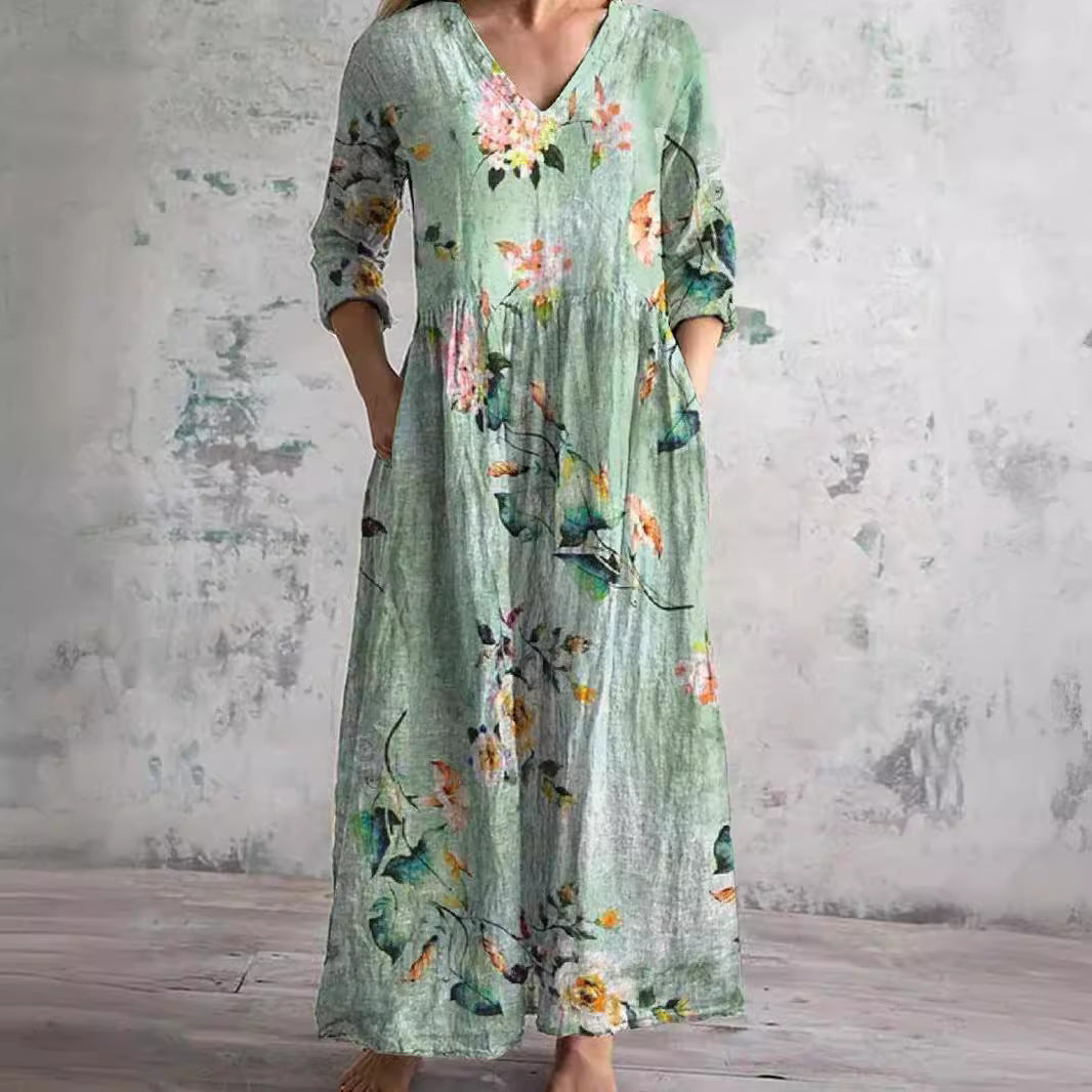 Adeline | Relaxed Floral Maxi Dress