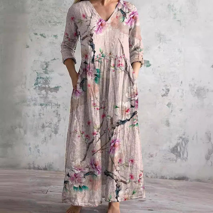 Adeline | Relaxed Floral Maxi Dress