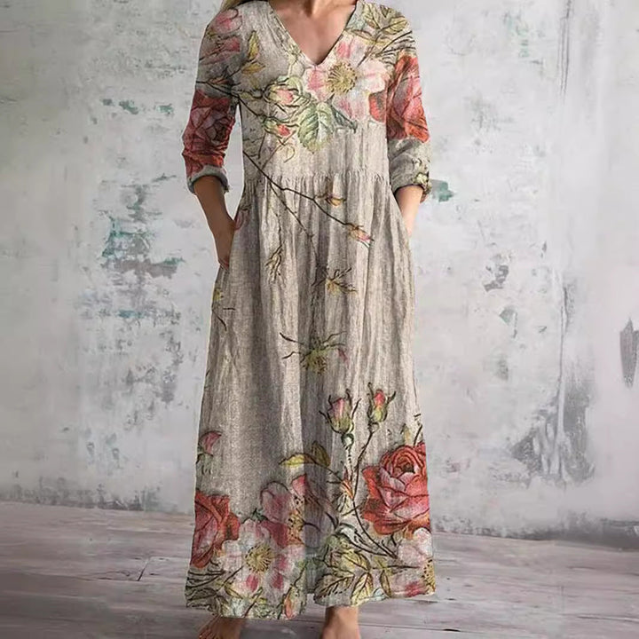 Adeline | Relaxed Floral Maxi Dress