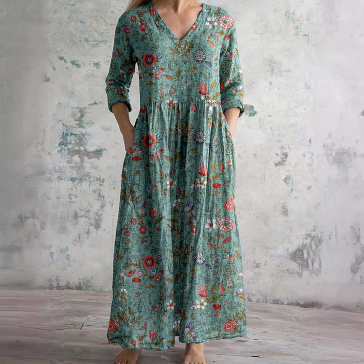 Adeline | Relaxed Floral Maxi Dress