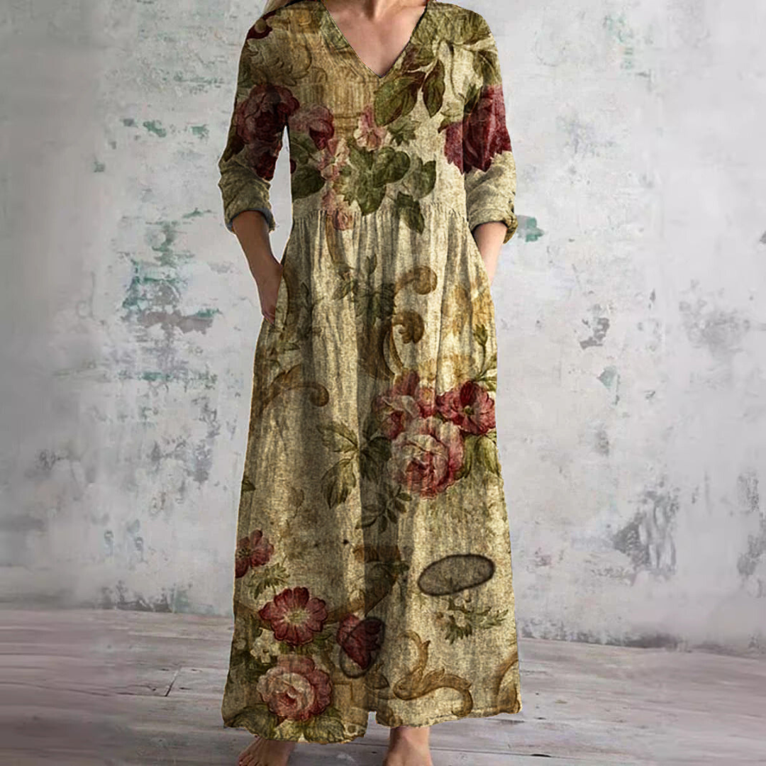 Adeline | Relaxed Floral Maxi Dress