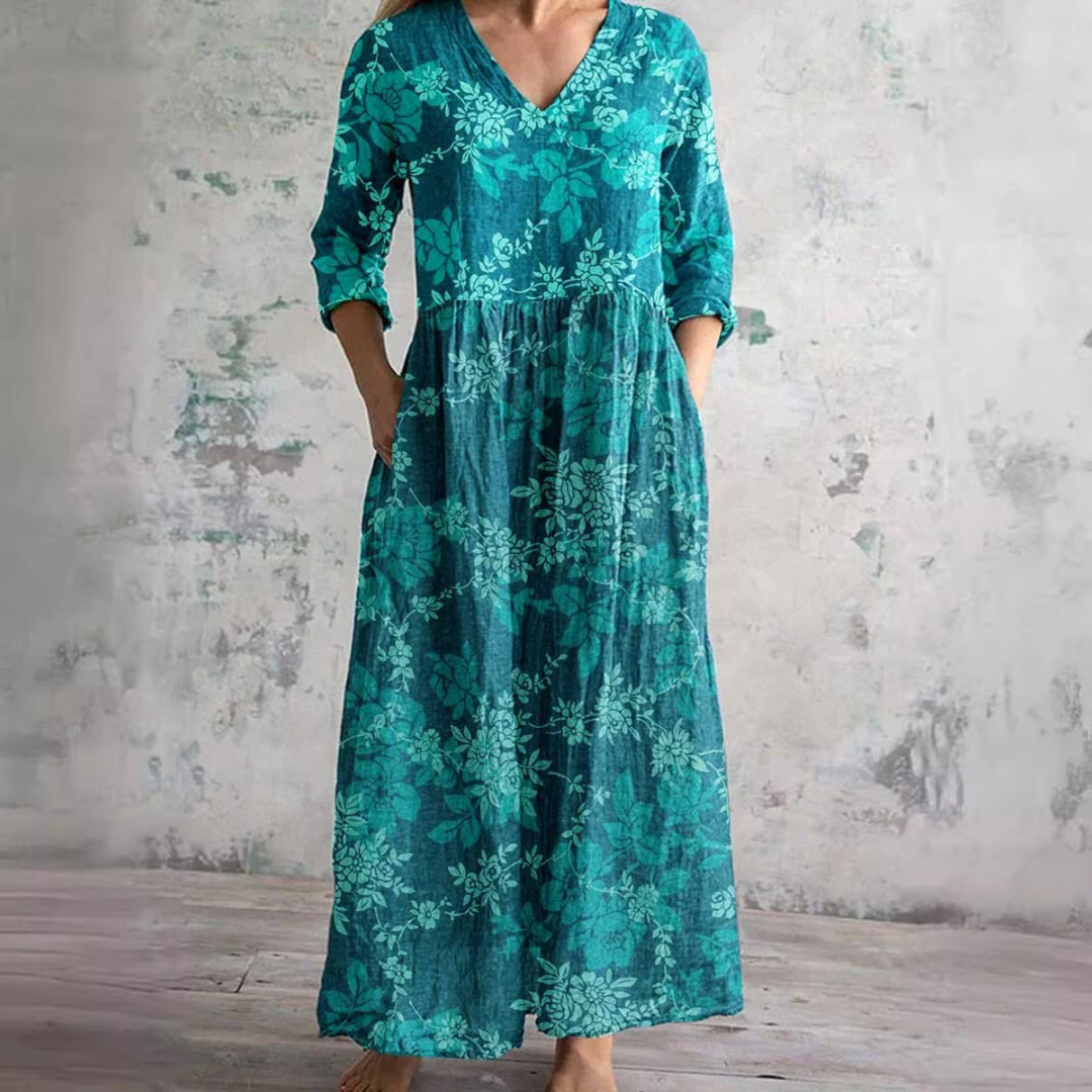 Adeline | Relaxed Floral Maxi Dress