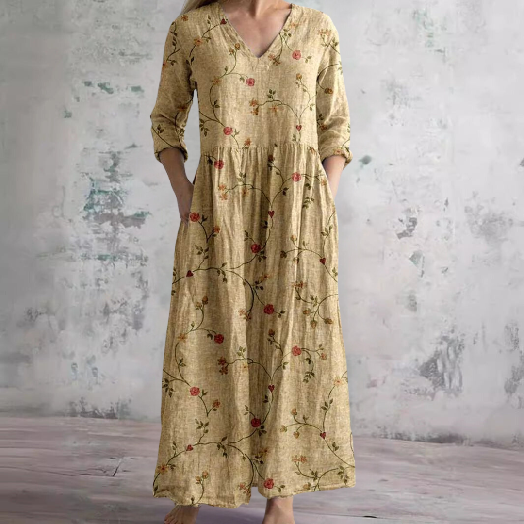 Adeline | Relaxed Floral Maxi Dress