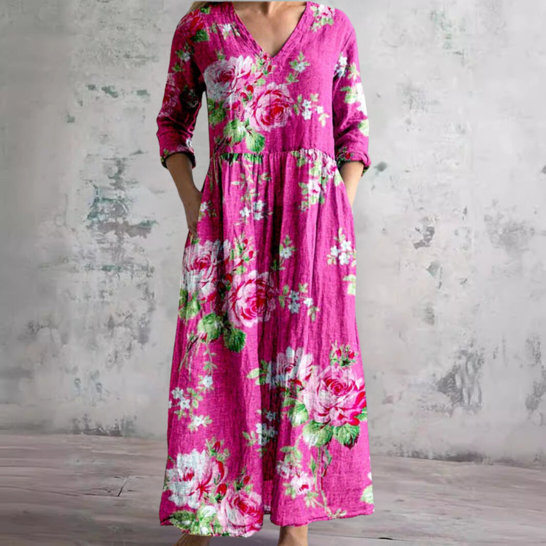 Adeline | Relaxed Floral Maxi Dress
