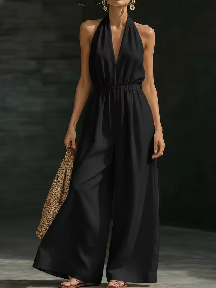 Isadora | Elegant Halter Jumpsuit