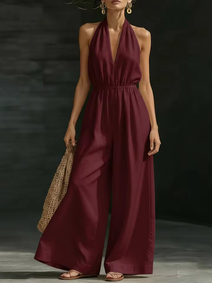 Isadora | Elegant Halter Jumpsuit