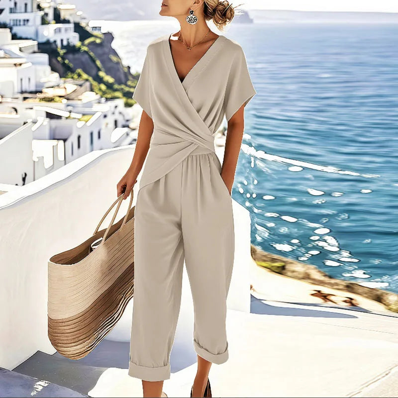 Denise | Elegant Wrap Two-Piece Set