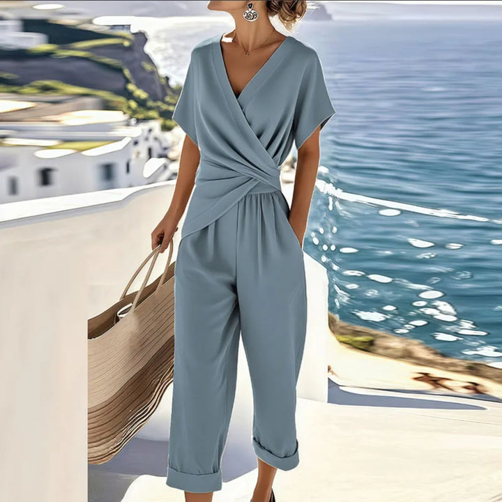 Denise | Elegant Wrap Two-Piece Set