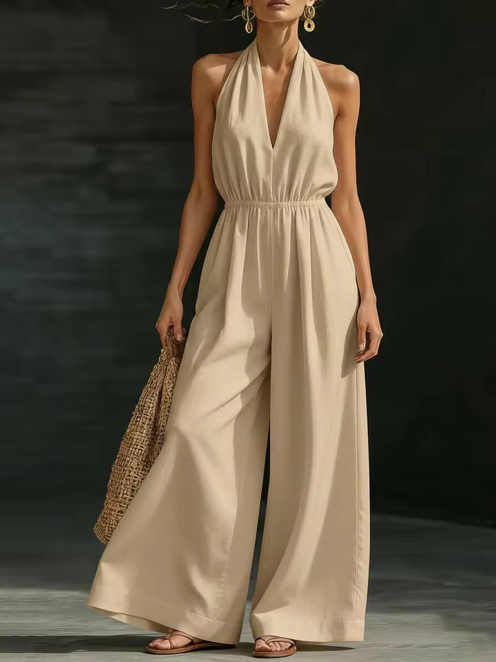 Isadora | Elegant Halter Jumpsuit