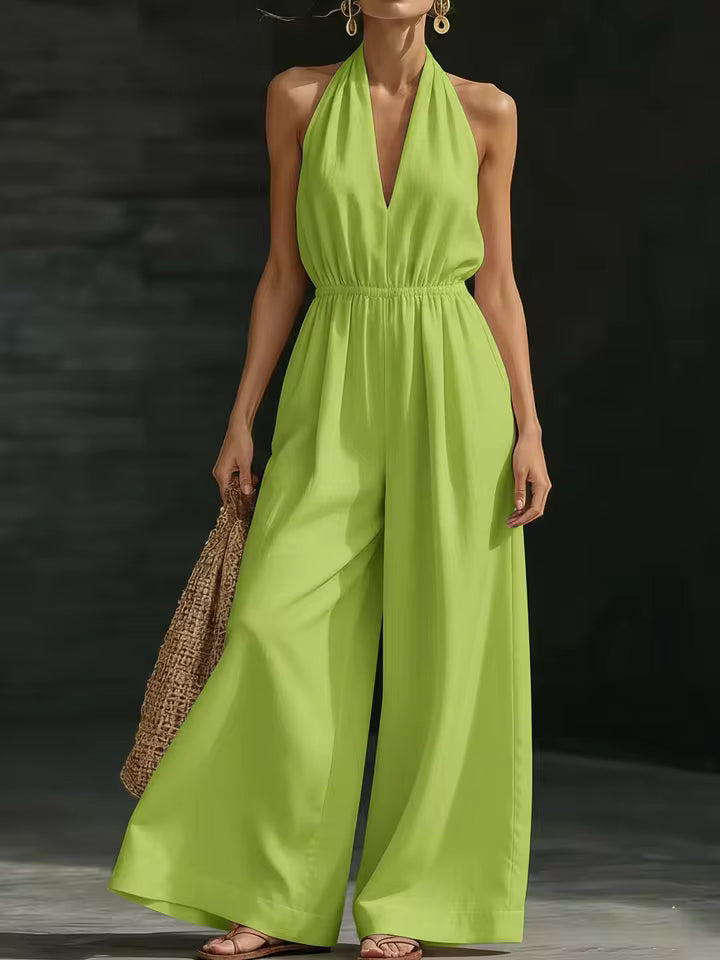 Isadora | Elegant Halter Jumpsuit