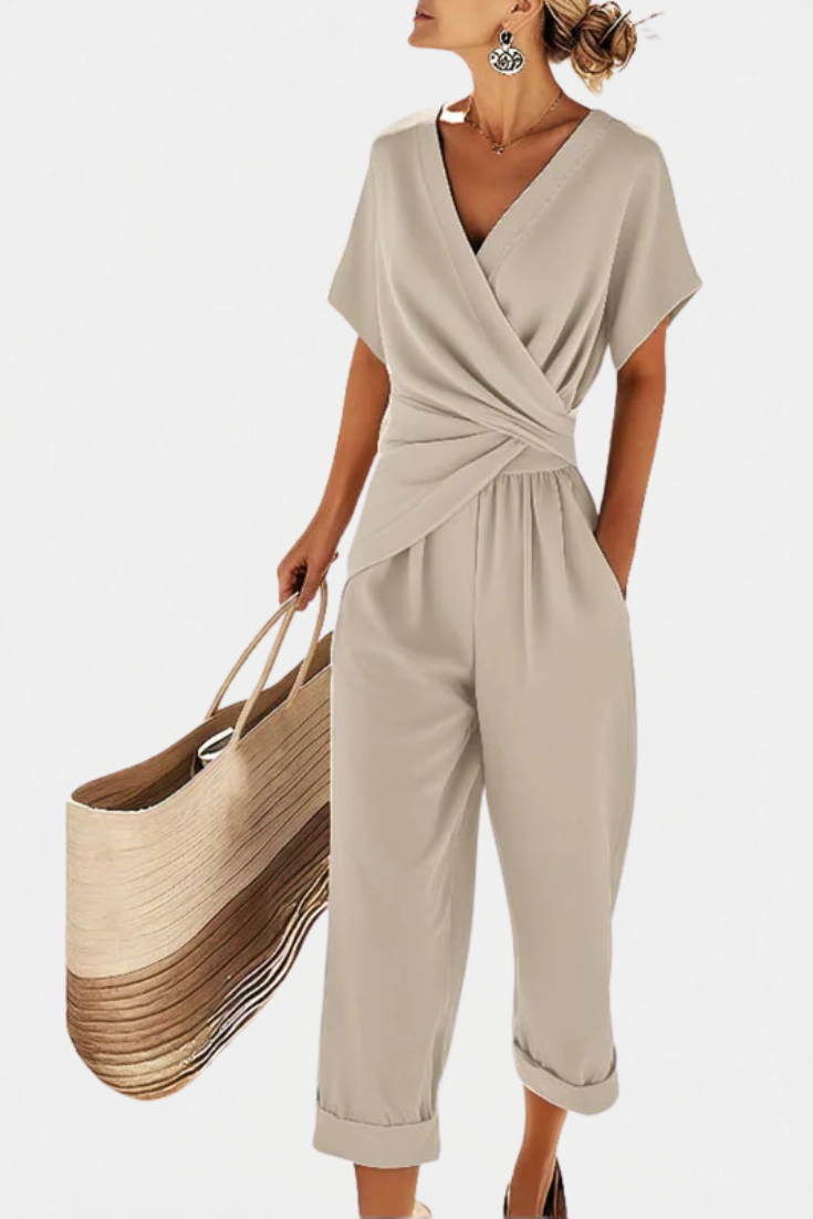 Denise | Elegant Wrap Two-Piece Set