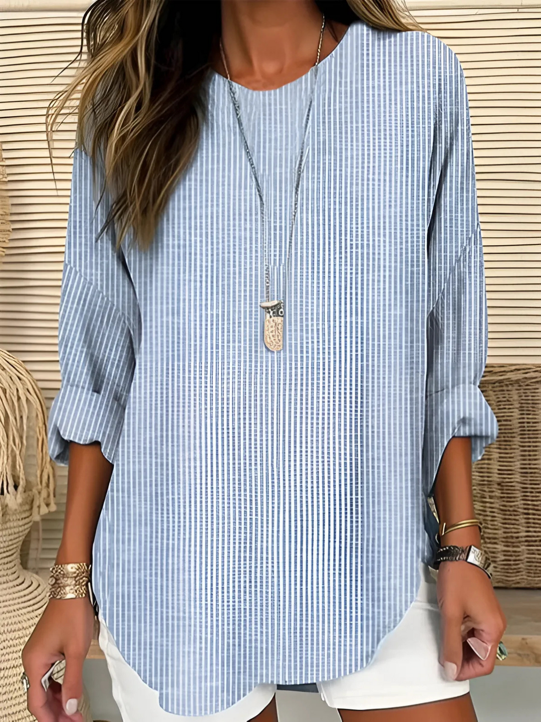 Denise | Relaxed Striped Blouse