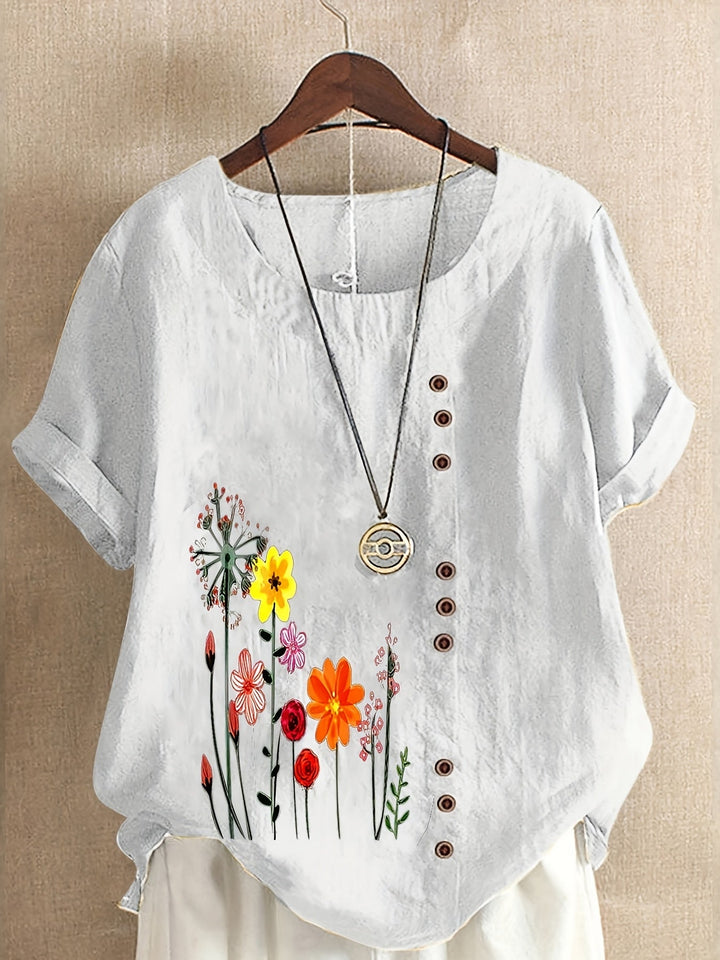 Denise | Soft Floral Comfort Top