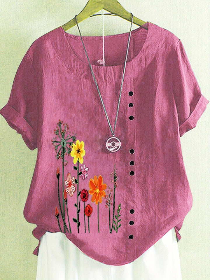 Denise | Soft Floral Comfort Top