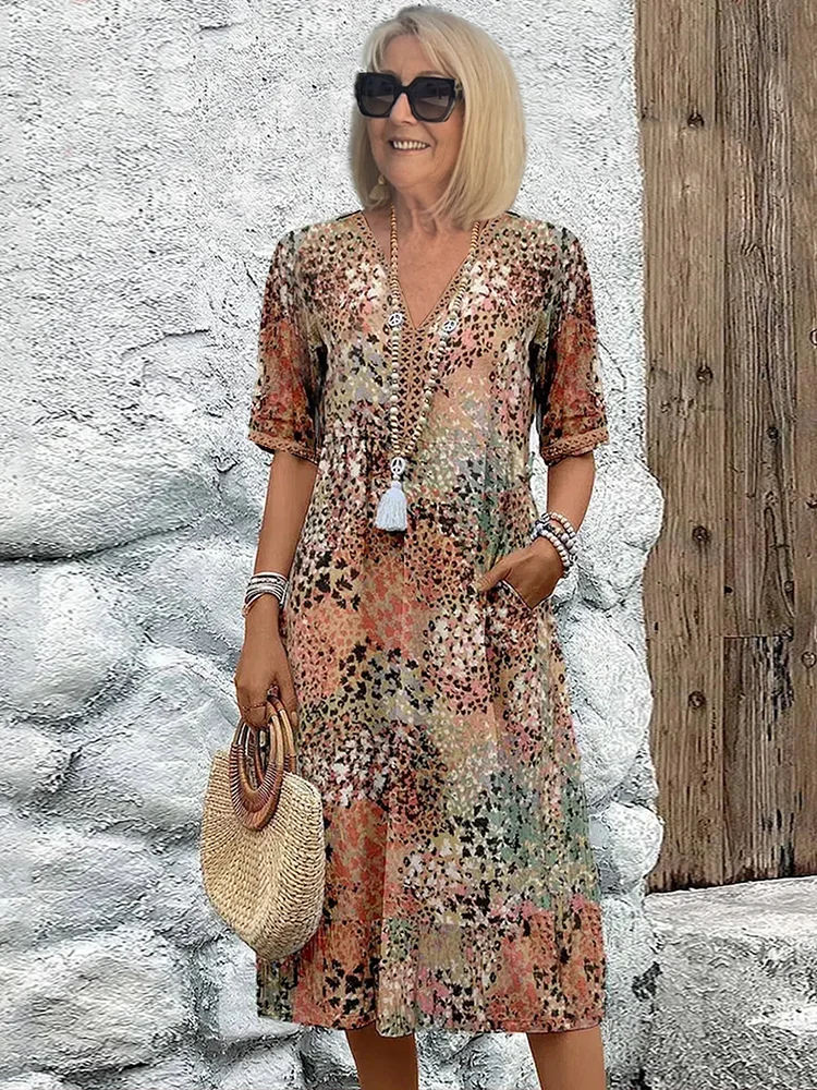 Melissa | Vibrant Midi Dress