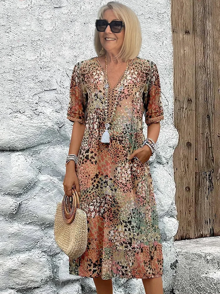 Melissa | Vibrant Midi Dress