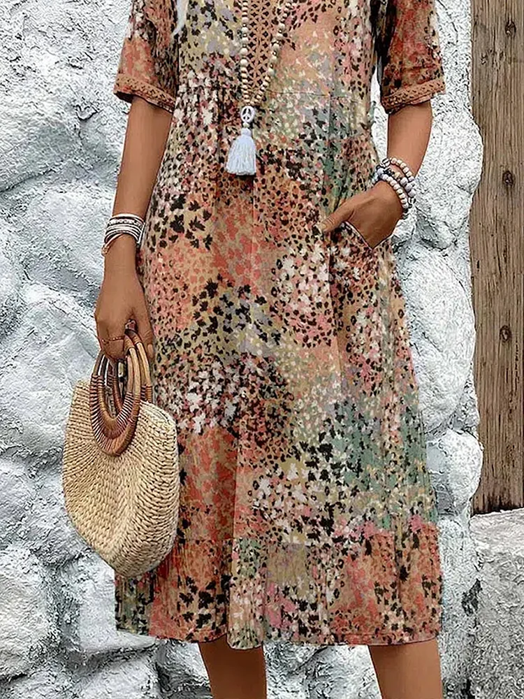 Melissa | Vibrant Midi Dress