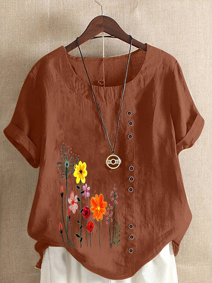 Denise | Soft Floral Comfort Top