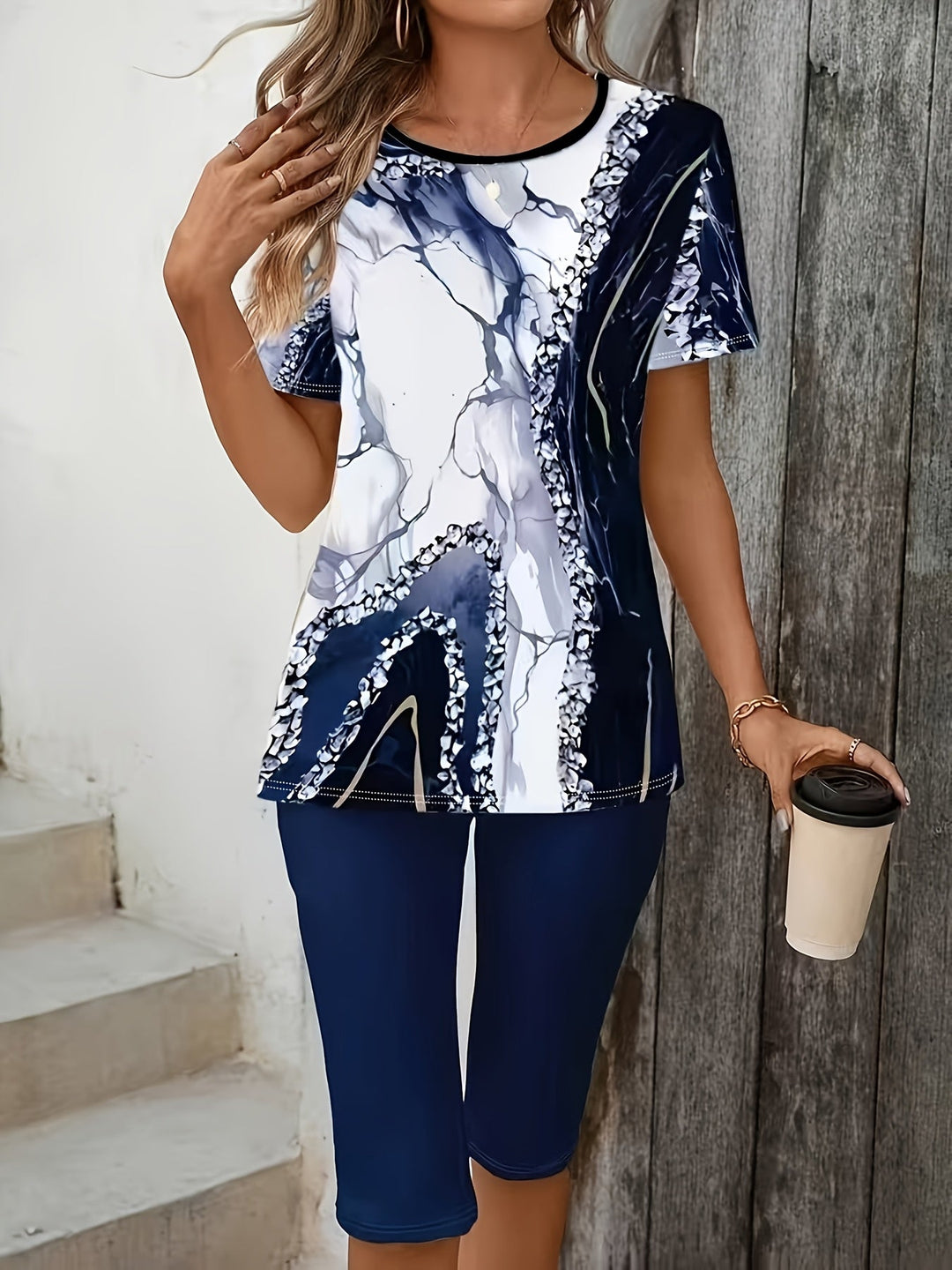 Sandra | Printed Two-Piece Comfort Set