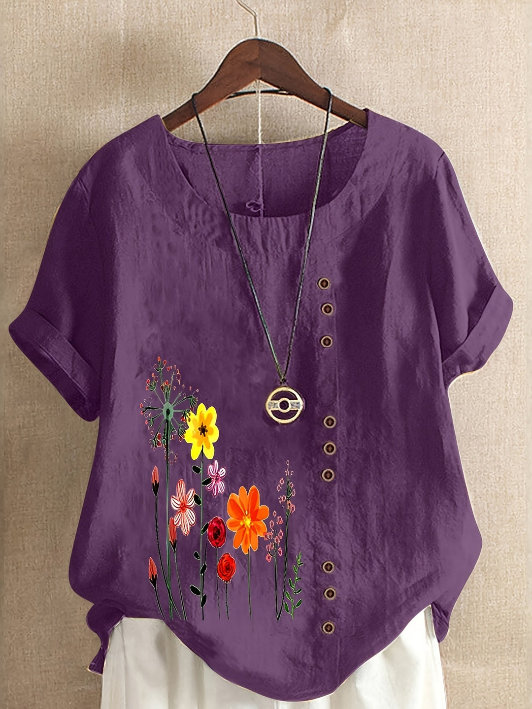 Denise | Soft Floral Comfort Top