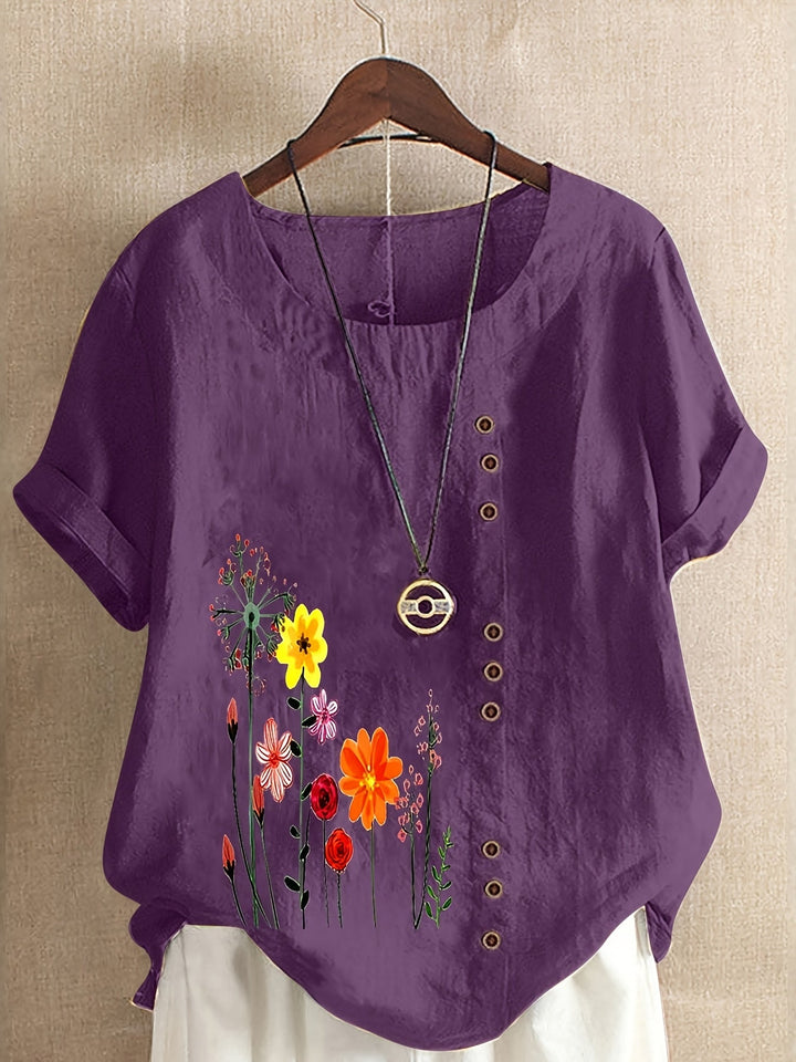 Denise | Soft Floral Comfort Top
