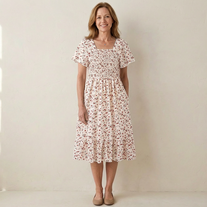 Elodie | Soft Bloom Smocked Dress
