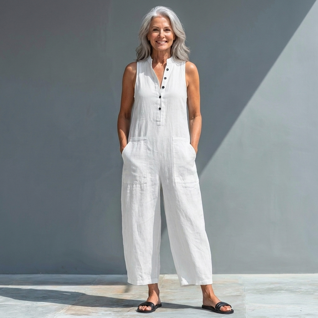 Linda | Relaxed Sleeveless Jumpsuit