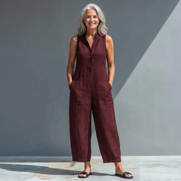 Linda | Relaxed Sleeveless Jumpsuit