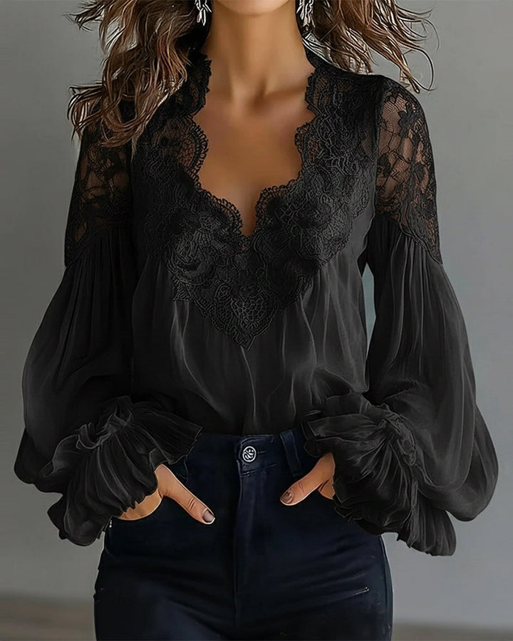 Ilvara - Elegant Lace Blouse for Women