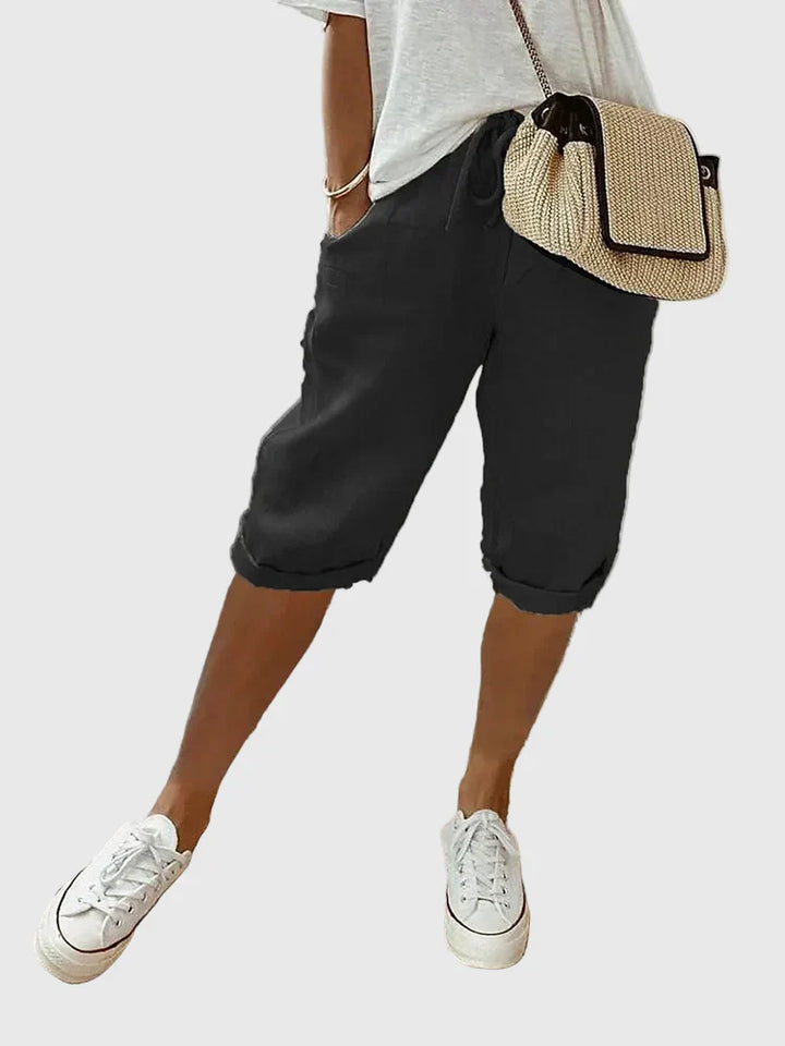 Linda | Cotton Linen Comfort Shorts